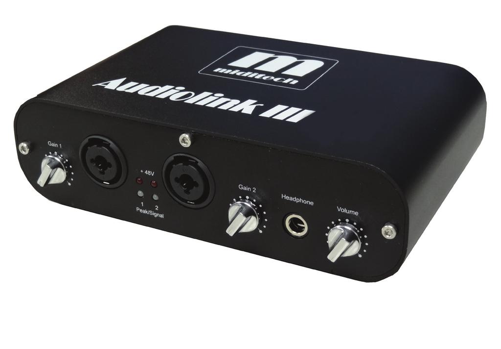 Signal- und Peakanzeige Full Duplex fähig USB buspowered Class Compliant USB Audio Interface Inkl.