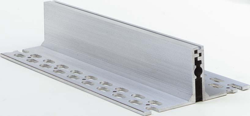 Serie 498/AL Dichtschnur auf Anfrage Sealing rubber cord on request auch als Randprofil lieferbar (Boden-Wand)