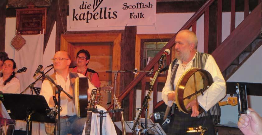 Irischer Abend mit den Kapellis Samstag, 26. Mai, 20 Uhr Fühlen Sie sich wohl wie in einem Pub bei irischer und schottischer Musik mit den Kapellis.