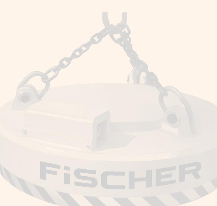 FiSCHER Kleinmagnete und FiSCHER Magnete für den Schrott-Transport Robuste Stahlgehäuse mit Rammring nach Kundenwunsch.