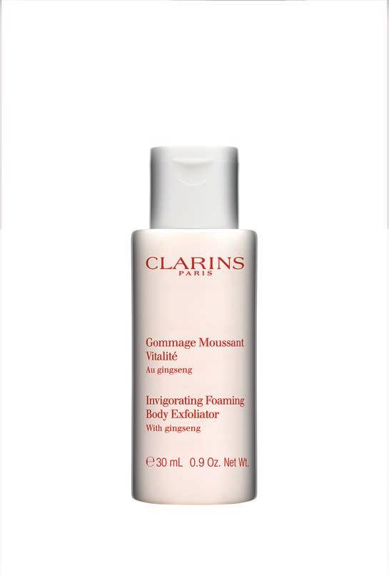 Eau Dynamisante parfümiert die gesamte Produktreihe der Gästeartikel Clarins. Shampoo Vitalität & Glanz Mit Ginseng Dieses pflegende Shampoo nährt und schützt Ihr Haar.