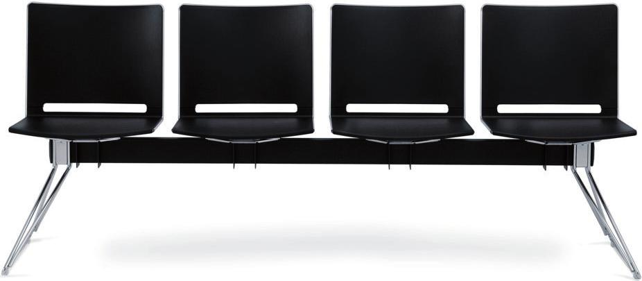MULTI_P Seat Colors RAL 7040 Description Panca disponibile da 2, 3 e 4 posti con sedile e schienale in polipropilene a iniezione termica, struttura in tondino d acciaio ø 11 mm verniciata o cromata.