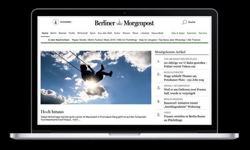 de Es gelten die AGB Print und Digital der Berliner Morgenpost GmbH sowie die aktuelle Preisliste nebst Ergänzungen. www.