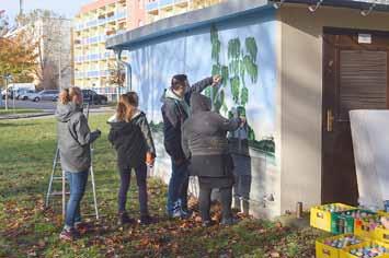 22 Nach Redaktionsschluss eingegangen Graffitiprojekt mit der Oberschule Tolle Idee, das Präventionsprojekt von envia. Das gefiel der Stadtverwaltung so gut, dass sie sich um ein Projekt bewarb.