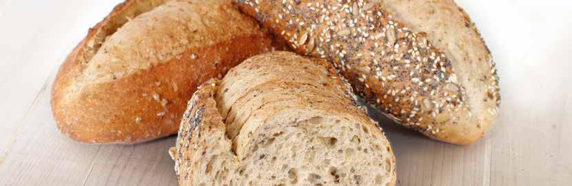 MEHRKORNBROT Die Verbindung mit Getreidekörnern verleiht diesem Brot einen zusätzlichen Energiewert und eine Fülle an wichtigen Nährstoffen.