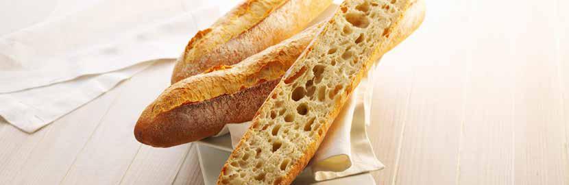 FLÛTE GOURMANDE Das traditionelle Weizenmehl, in Verbindung mit einem typischen Sauerteig und der Langzeitgärung verleihen diesem Brot seinen einzigartigen Charakter.