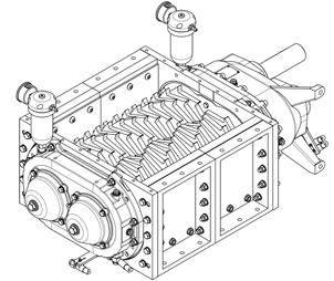 XRipper Der XRipper XRL-Zweiwellen-Zerkleinerer für die Aufbereitung von großvolumigen Feststoffen Antriebsleistung Schneidenbreiten Antriebsdrehzahl Durchsatz* Einlass- Öffnung mm kw min 1 m 3 /h mm