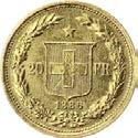 20 Franken 1886 Helvetia. Fb.