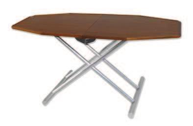 Table octagonale, repliable. Presentation individuelle.