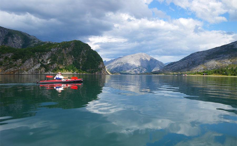 Wikinger Der Beiarnfjord erstreckt sich von