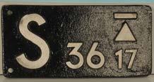 (Cu), 1322 Direktionsschild BD Hannover 25,8 x 6,1 cm, Aluguss, guter Zu -
