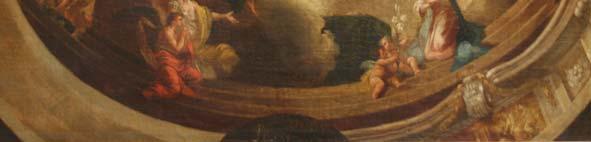 Die Darstellung erinnert vom Bildaufbau an die Himmelfahrt Mariens (1772), ist jedoch in sich geschlossener (vgl. Kat.