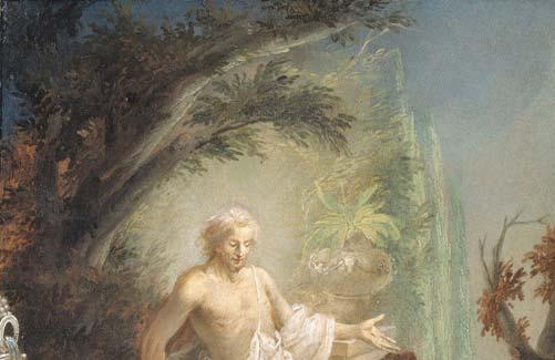 A 105 Christus als Gärtner (Noli me tangere) 1763 Öl auf Holz, H. 32,2 x B.