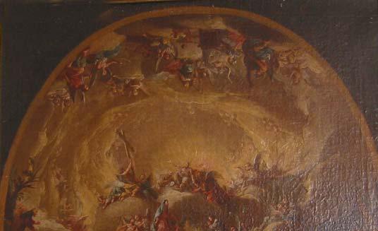 A 178 Glorie und Fürbitte des Hl. Nikolaus 1791 Öl auf Leinwand, H. 95,0 x B. 81,0 cm Bez.