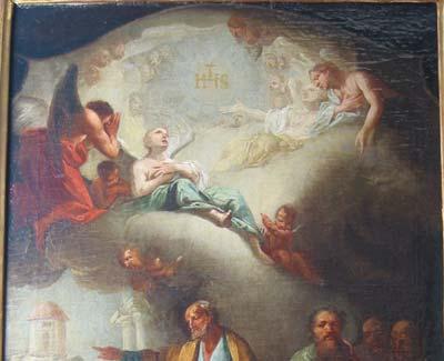 Teil D: Werkstatt/Umkreis D 14 Predigt der Heiligen Petrus und Paulus Um 1780 Öl auf Leinwand, H. 67,0 x B. 42,0 cm Regensburg, Historisches Museum, Inv.-Nr.