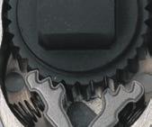 This mechanism locks gears tightly in place while torque is being applied, thus avoiding any gear slippage.