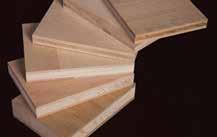 Mehrschichtplatten können mit einer Holzart oder gemischt hergestellt werden. Ein Baumstamm kann so optimal verwertet werden.