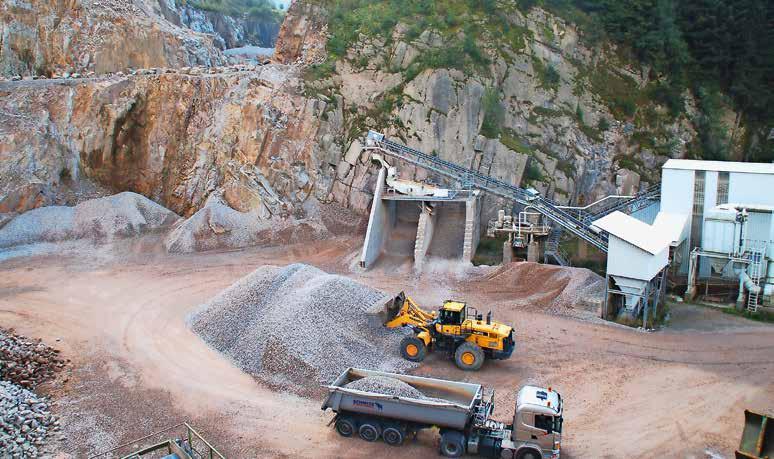 Aufbereitung und Veredelung Der Standort Seebach der VSG Schwarzwald-Granit Werke ist Deutschlands höchstgelegener Steinbruch.