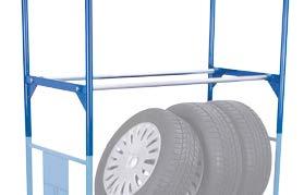 Gesa. Ier in Bewegung ZUBEHÖR für Reifenregal und Reifenwagen Etage für Reifenregal-/wagen Schweißkonstruktion aus Stahl;