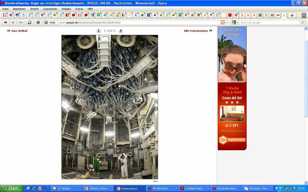Unterseite des Reaktordruckbehälters im Atomkraftwerk Krümmel: Experten