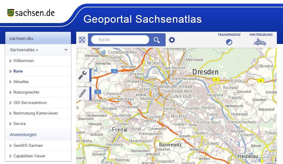 fachübergreifenden Unterstützung der Verwaltungstätigkeit im Bereich Geodaten und Karten stellt Geoinformationen sowie