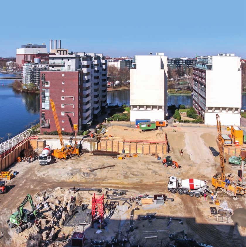 Projekte 607 Atlaspfähle für das Berliner Stadthafenquartier Nördlich des Berliner Hauptbahnhofs, unweit des Spandauer- Schifffahrtskanals, ist auf einem etwa 40 ha großen Grundstück in der