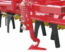 Arbeitstiefe Zinkenstärke Antriebsdrehzahl für Traktoren bis Gewicht ohne Walze 25 cm 12 mm 1000 /