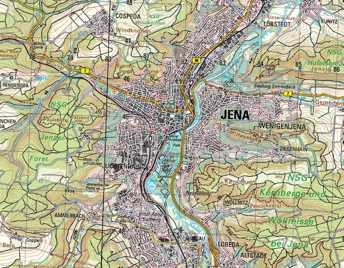Wanderkarte Südliches Harzvorland mit Kyffhäusergebirge und Hainleite; Blatt 56 