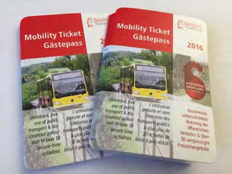 Das Mobility-Ticket ist in den öffentlichen Verkehrsmitteln der Region Basel während der Dauer des Aufenthalts als Fahrausweis gültig.
