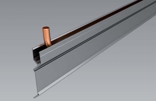 Typ 2 Alu-Lamelle Material: Aluminium-Strangpressprofil Größe: Länge bis 4000 mm, Breite 40 mm und Höhe 125 mm Oberfläche: Elektrostatisch aufgebrachte Pulverbeschichtung Farbton: Standard ähnlich