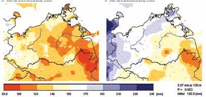 Die wichtigsten Auswirkungen des Klimawandels für die Region Westmecklenburg lassen sich darin zusammenfassen, dass von heißeren und trockeneren Sommern, milderen und feuchteren Wintern und einer