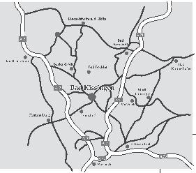 zur Heilung bei D Die Anreise mit dem Pkw: Von Norden und Süden ist Bad Kissingen direkt an die A7 und die A71 angeschlossen.