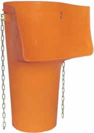 1227 Aufzugskübel PVC-Aufzugskübel mit abklappbarem Bügel und Sicherheitsriegel.