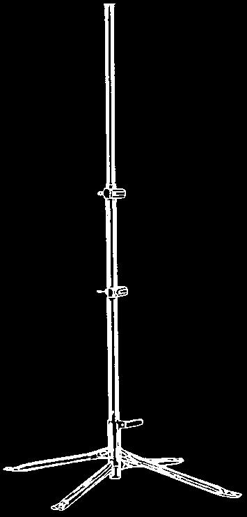 1812 Einschlagpfosten feuerverzinkt mit abgewinkelter Ein schlag-spitze aus T-Stahl 60 mm, ver stärk te Schlagplatte und aus zieh - ba res Ta fel rohr mit 2 Klemmschellen.