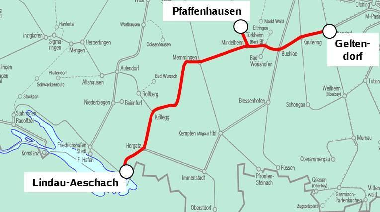 Baukorridor 733 - Geltendorf - Memmingen - Lindau 07.18.