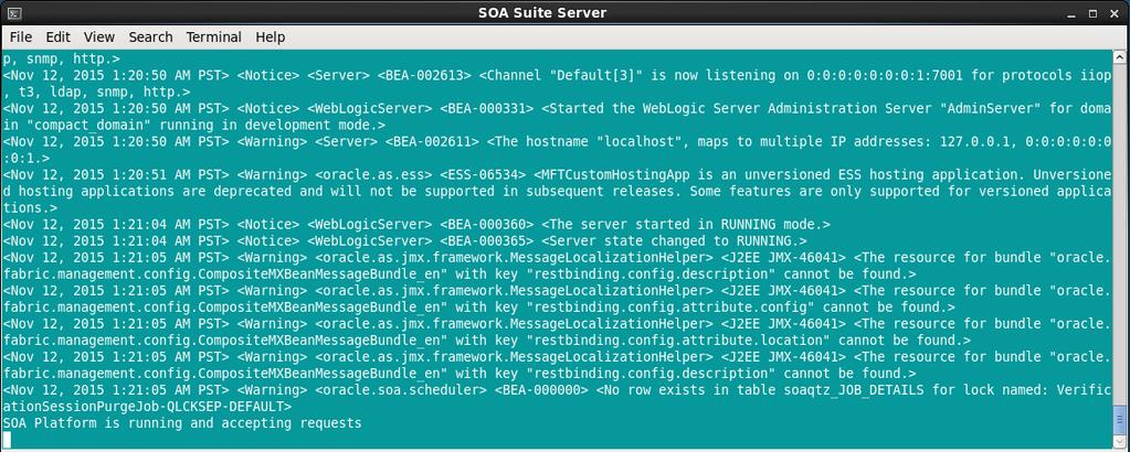 Start SOA Suite Servers OPITZ