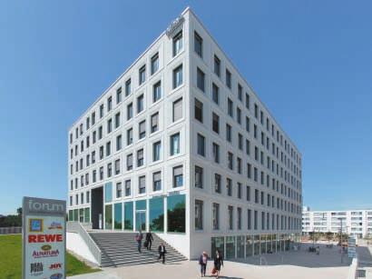 000 Quadratmeter Bürofläche und wurde von der Gesellschaft für nachhaltiges Bauen (DGNB) mit dem Vorzertifikat in Silber ausgezeichnet.