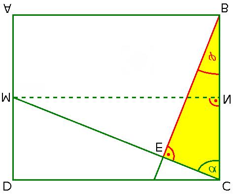 Lösung Aufgabe P2: 1. Berechnung der Strecke : Tangensfunktion im gelben rechtwinkligen Dreieck 2.