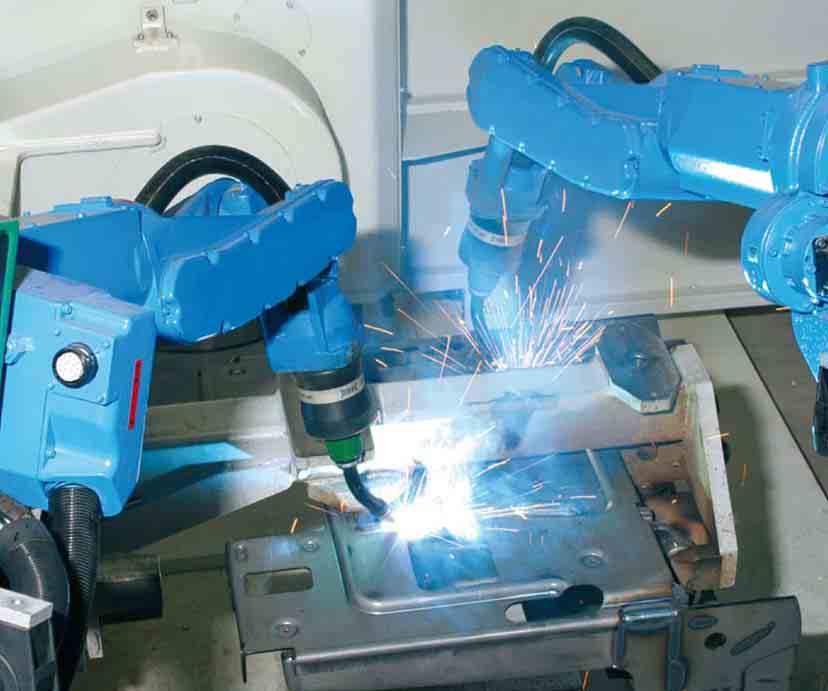 Die Gewichtsklassen der Industrieroboter reichen von 3 bis 600 kg Traglast.