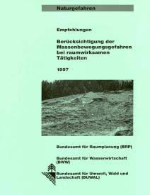 1997 Grundlagen Empfehlungen für Gefahrenkartierung Hochwasser