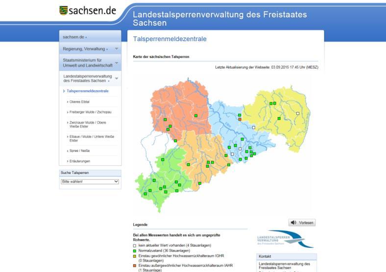 Datenerfassung Steuerung Talsperrenmeldezentrale