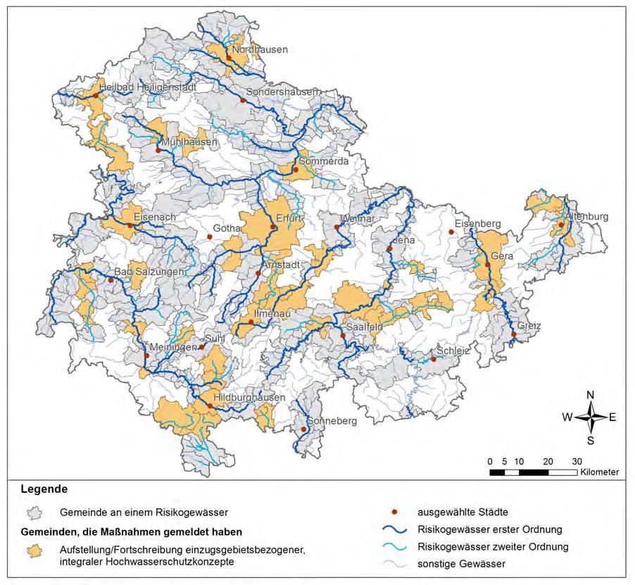 Maßnahmen Um die Hochwasserschutzkonzepte auf einem einheitlichen Niveau aufzustellen und diese vergleichen zu können, wird der Freistaat Thüringen eine Handlungsempfehlung zur Aufstellung der