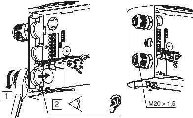 Antriebe VA1000, Zubehör VA1000 P2 Abbildung 29: Modul Rückführpotentiometer 2 kω, VA1000 P2 Klick
