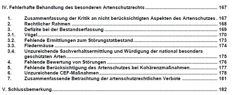 Pressemitteilung des Bundes Naturschutz in Bayern e.v. (BN) 3 Dieser Schriftsatz wurde mit dem Schriftsatz vom 15.12.11. auf weiteren 73 Seiten ergänzt. Neben Ergänzungen zu den o.g. Kapiteln enthält der Schriftsatz folgende neue Kapitel: C.