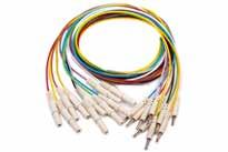 25 Kabel für die EEG-Brückenelektroden, Pilz- und Z-Elektroden Die Anschlusskabel für EEG-Brückenelektroden mit 80 und 100 cm Kabellänge sind aus flexiblem, sehr reißfestem Material gefertigt und mit