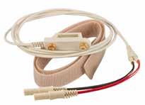 Tellergriff Stimulations-Elektrode mit 1,5mm DIN Stecker und 200cm Kabel sowie 2 vergoldete Stimulationspunkte mit 20mm Abstand Bar-Elektrode zur Stimulation und Ableitung mit zwei vergoldeten