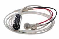 50 Waffel-Ableitelektrode Die Waffel-Ableitelektrode besteht aus zwei flachen Elektroden mit 8mm Durchmesser, die fest mit einem hochflexiblen Kabel vergossen sind.