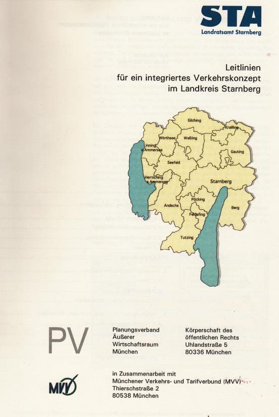 Basis der Mobilität im Landkreis Starnberg - Erfassung und Ausbau des