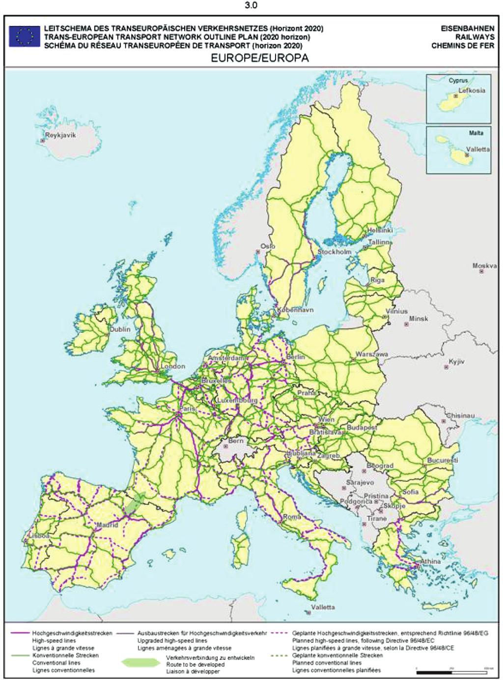 L 158/42 DE Amtsblatt der Europäischen Union b) Abschnitt 3: Eisenbahnnetz wird wie folgt geändert: