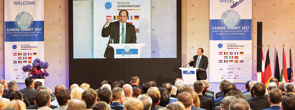 Das war die Kernbotschaft des Gaming Summits 2017 Kongress der Automatenwirtschaft des deutschen Dachverbands Die Deutsche Automatenwirtschaft (DAW) und des europäischen Pendants Euromat.